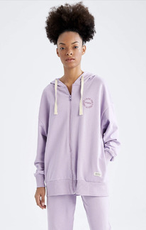 DeFacto Defacto Fit Oversize Fit Kaponlu Kaln Kuma Cardigan