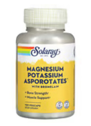 Solaray, Magnesium Potassium Asporotates,    , 120 