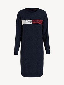 TH FLAG LOGO SWEATER DRESS Desert Sky