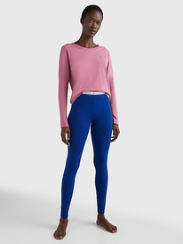 TH LONG-SLEEVE T-SHIRT AND LEGGING SET Metro Mauve / Bold Blue