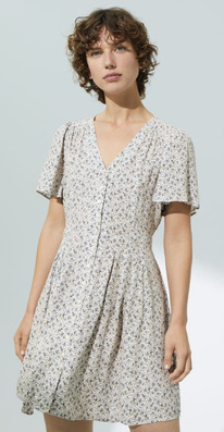 OYSHO Vestido corto flor