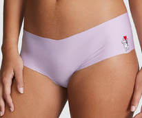 Victoriassecret NO-SHOW CHEEKY PANTY Pastel Lilac with Dog with Heart Balloon (5