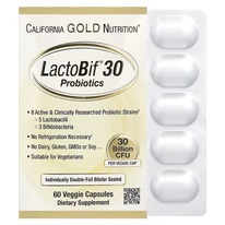 California Gold Nutrition, LactoBif 30, , 30  , 60 