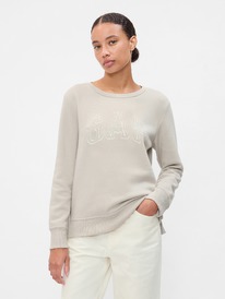 gapfactory Relaxed Western Gap Logo Sweatshirt bedrock beige