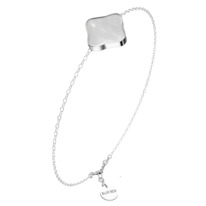 burkerwatches Flora Silver White Bracelet