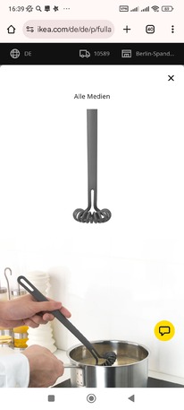 IKEA FULLNDAD Rhrbesen, grau, 27 cm