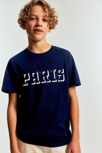 hm Baumwoll-T-Shirt mit Print