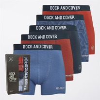 Mandmdirect Duck and Cover Mens Quenelly Five Pack Boxer Shorts Assorted