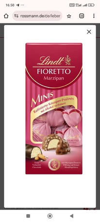 rossmann Lindt Fioretto Mini Marzipan Pralinen