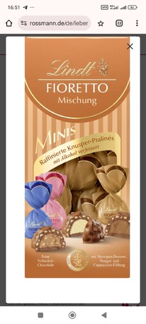 rossmann Lindt Fioretto Minis Beutel Mix