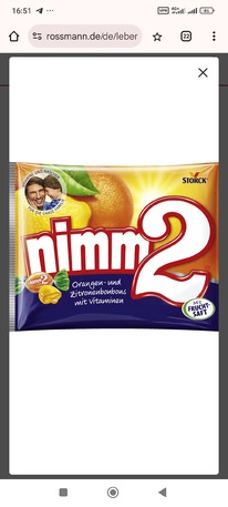 rossmann Storck nimm2 Orangen- und Zitronenbonbons mit Vitaminen