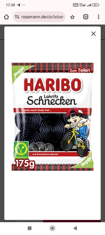 rossmann Haribo Lakritz Schnecken