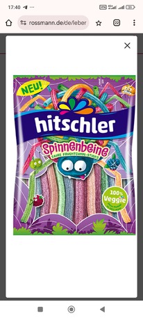 rossmann hitschies Spinnenbeine Saure Fruchtgummi-Sticks