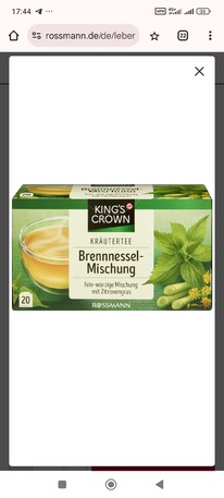 rossmann KINGS CROWN Krutertee Brennnessel-Mischung
