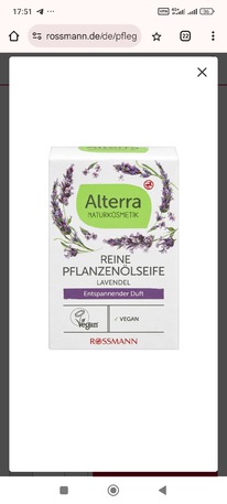 rossmann Alterra reine Pflanzenlseife Lavendel