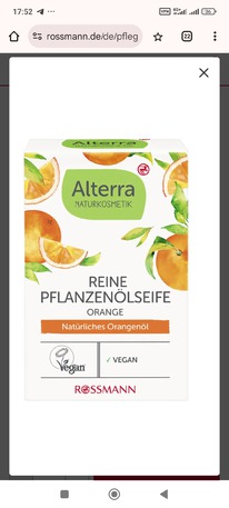 rossmann Alterra Reine Pflanzenlseife Orange