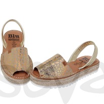 sevashoes Avarca menorquina Damen Ledersandalen 9506BLU