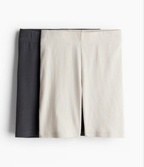 �� 2-pack cycling shorts Light beige/Dark grey