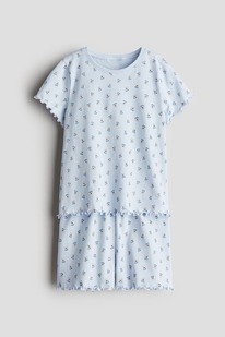 �� Cotton pyjamas Light blue/Floral