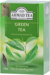 AHMAD TEA. Green tea 100 . .