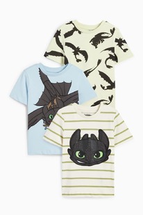  Multipack 3er - Drachenzähmen leicht gemacht - Kurzarmshirt