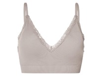 lidl Damen Bustier, seamless, in modischer Ripp-Qualitt Grau