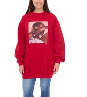 outlet46 ROCKUPY Damen Mini-Kleid Sweat-Kleid mit großen Glitzersteinen im 