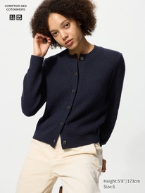 uniqlo Wollmix Strickjacke (Rundhals)