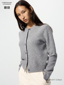 uniqlo Wollmix Strickjacke (Rundhals)