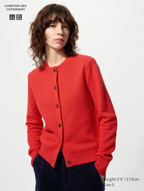uniqlo Wollmix Strickjacke (Rundhals)