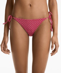 oysho Bikinislip aus Jacquard mit mittlerer Abdeckung und Schleifchen