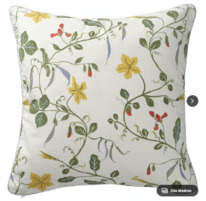 ikea NGSPALPMAL Kissenbezug, wei/Blumenmuster, 50x50 cm