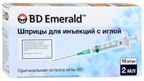 ����� BD Emerald (3-�) 2�� � ����� 0,6�25�� (23G) �10 (���. 303031)