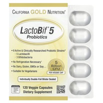 California Gold Nutrition, LactoBif� 5, ����������, 5 ���� ���, 120 ������������
